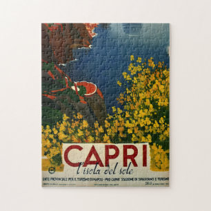 Vintage Capri L'Isola del Sole Italien Puzzle