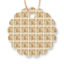 Vintage Capybara Floral Gefälteags