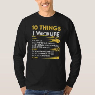 Vintage Car 10 Dinge, die ich in meinem Leben Gewo T-Shirt