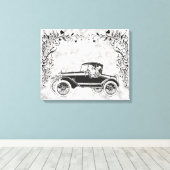 Vintage Car 2 Leinwanddruck (Insitu (Holzboden))