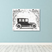 Vintage Car 4 Leinwanddruck (Insitu (Holzboden))