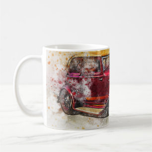 Vintage Car Abstrakt Graphic Kaffeetasse