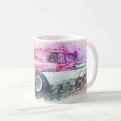 Vintage Car Abstrakt Graphic Kaffeetasse (VorderseiteRechts)