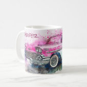 Vintage Car Abstrakt Graphic Kaffeetasse (Vorderseite Links)