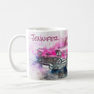 Vintage Car Abstrakt Graphic Kaffeetasse