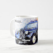 Vintage Car Abstrakt Graphic Kaffeetasse (Vorderseite Links)