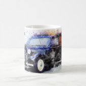 Vintage Car Abstrakt Graphic Kaffeetasse (Mittel)