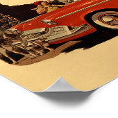 Vintage Car Advertising Poster (Ecke)
