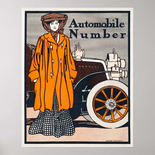 Vintage Car Advertising Poster (Vorne)
