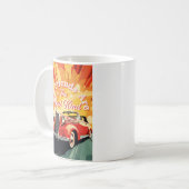 Vintage Car Alte Freunde sind die Besten Kaffeetasse (Vorderseite Links)