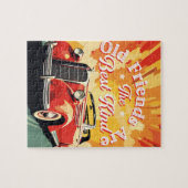 Vintage Car Alte Freunde sind die Besten Puzzle (Horizontal)