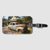 Vintage Car and Garage, Gepäckmarke Gepäckanhänger (Vorderseite (Horizontal))