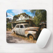 Vintage Car and Garage, Mousepad (Mit Mouse)