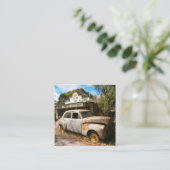 Vintage Car and Garage, Visitenkarte (Stehend Vorderseite)