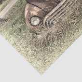 Vintage Car Antibes Altes Rustikales Sepia Seidenpapier (Ausschnitt)