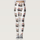 Vintage Car Art Leggings (Vorderseite)