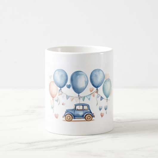 Vintage Car Babydusche Kaffeetasse (Mittel)