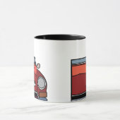 Vintage Car Birthday Tasse (Zentrum)