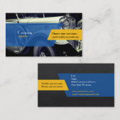Vintage Car Business Card Visitenkarte (Vorne/Hinten)