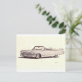 Vintage Car: Cadillac Eldorado Postkarte (Stehend Vorderseite)