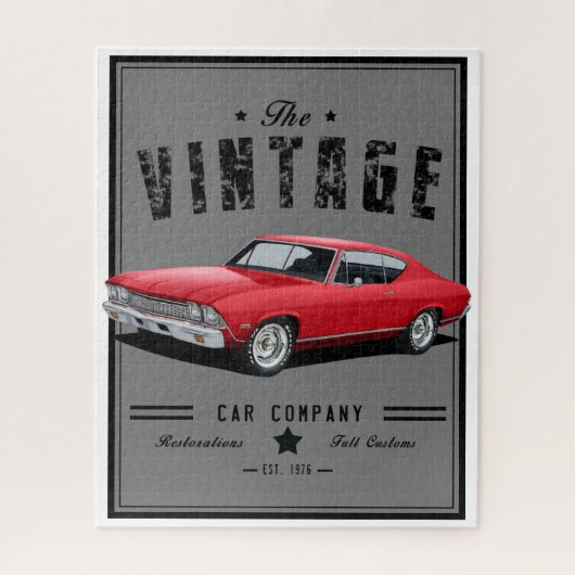 Vintage Car Chevelle Puzzle (Vertikal)