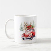 Vintage Car Christmas Kaffeetasse (Links)
