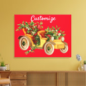 Vintage Car Christmas Mistletoe Thunder_Cove Leinwanddruck (Insitu (Wohnzimmer))