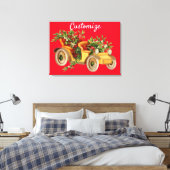 Vintage Car Christmas Mistletoe Thunder_Cove Leinwanddruck (Insitu (Schlafzimmer))