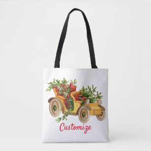 Vintage Car Christmas Mistletoe Thunder_Cove Tasche