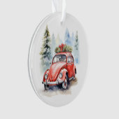 Vintage Car Christmas Ornament (Vorderseite)