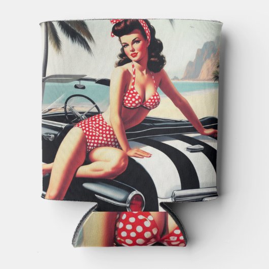 Vintage Car Classic Button Up Dosenkühler (Vorderseite)