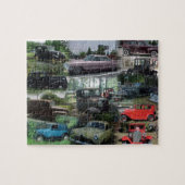 Vintage Car Collage Puzzle (Horizontal)