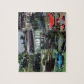 Vintage Car Collage Puzzle (Vertikal)