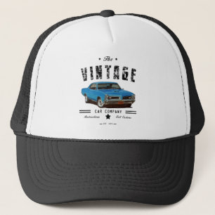 Vintage Car Company blaues GTO Truckerkappe