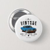 Vintage Car Company Blue GTO Button (Vorne & Hinten)