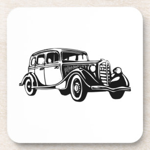 Vintage Car Cork Untersetzer der 30er Jahre