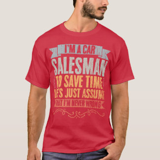Vintage Car Dealership Humor For Car Salesperson g T-Shirt