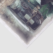 Vintage Car Decoupage Seidenpapier (Ausschnitt)