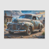 Vintage Car Decoupage Seidenpapier (Vorderseite)