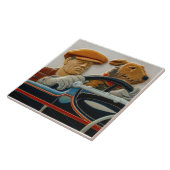 Vintage Car Design Keramik Tile Fliese (Seite)