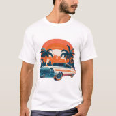 Vintage Car Design T-Shirt (Vorderseite)