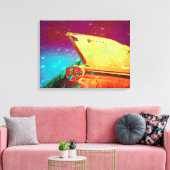 Vintage Car Fire Leinwanddruck (Insitu (Wohnzimmer))