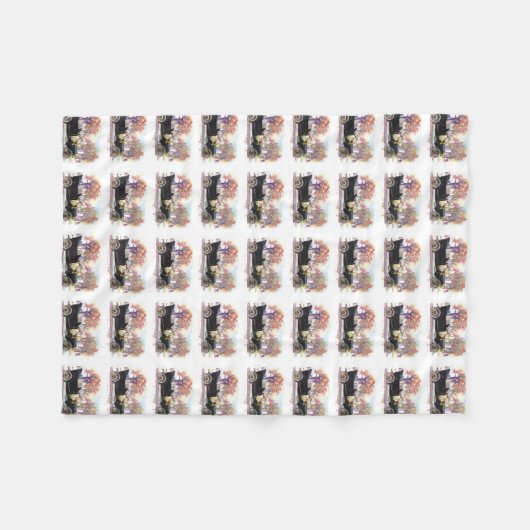 Vintage Car Fleece Decke (Vorderseite (Horizontal))