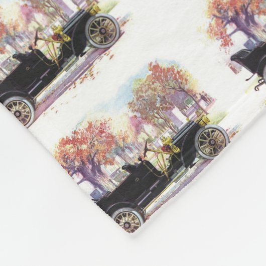 Vintage Car Fleece Decke (Ecke)