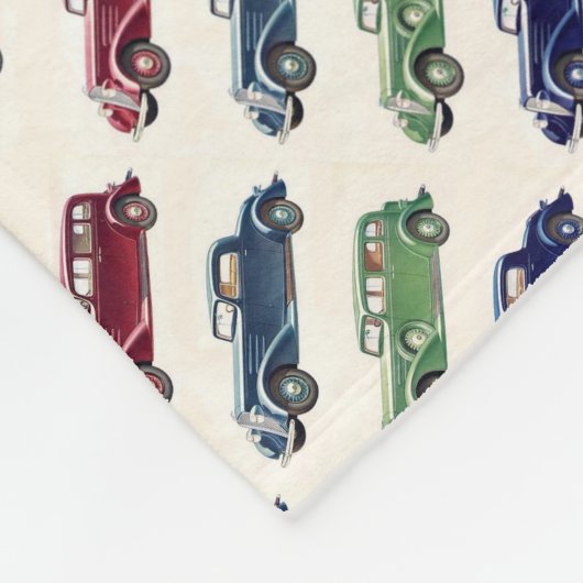 Vintage Car Fleece Decke (Ecke)