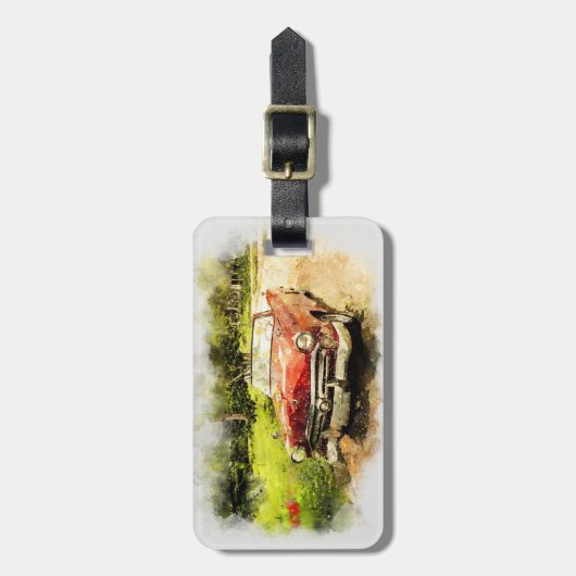 Vintage Car Gepäckanhänger (Vorderseite vertikal)