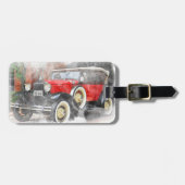 Vintage Car Gepäckanhänger (Vorderseite horizontal)