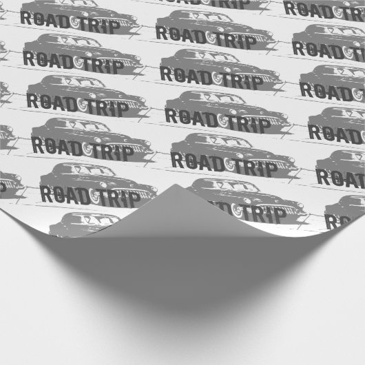 Vintage Car Geschenkpapier (Ecke)