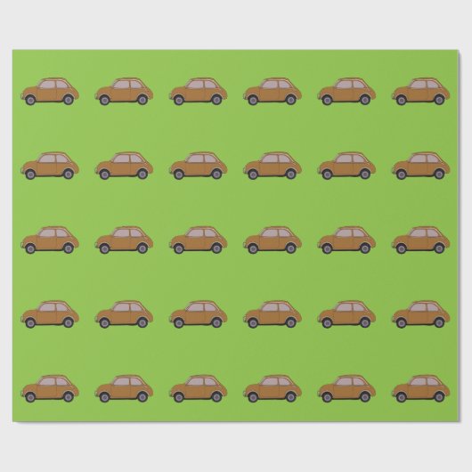 Vintage Car Geschenkpapier (Flach)