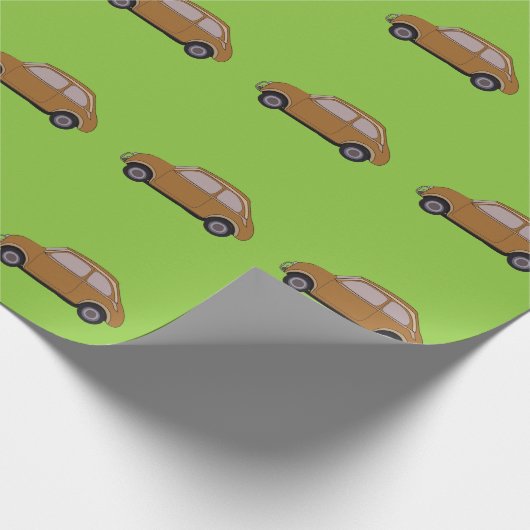 Vintage Car Geschenkpapier (Ecke)